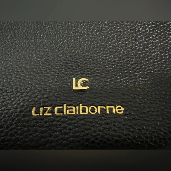 Liz Claiborne Crossbody Handbag Black Faux Pebble Leather
Shoulder Bag - EUC - Picture 8 of 16